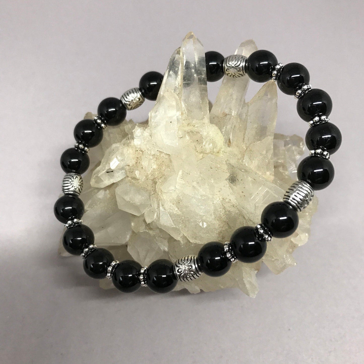 Onyx mala bracelet
