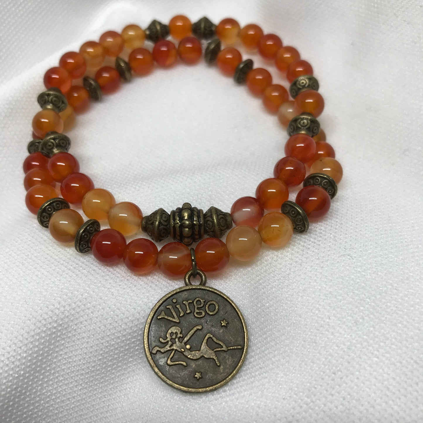 Virgo carnelian bracelet
