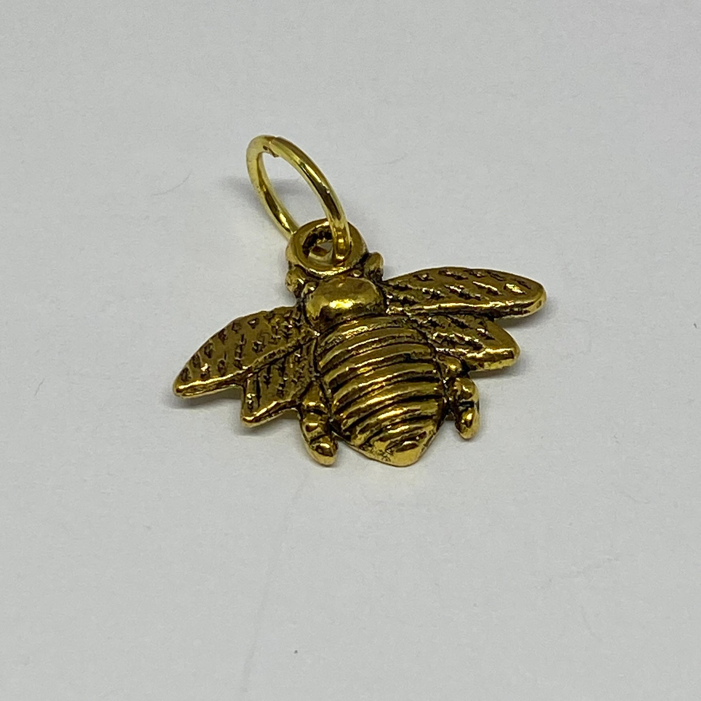 Six golden bees, stitch markers for knitting