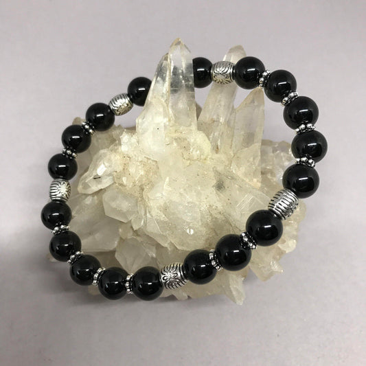 Onyx mala bracelet