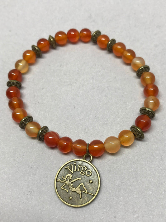 Virgo carnelian bracelet