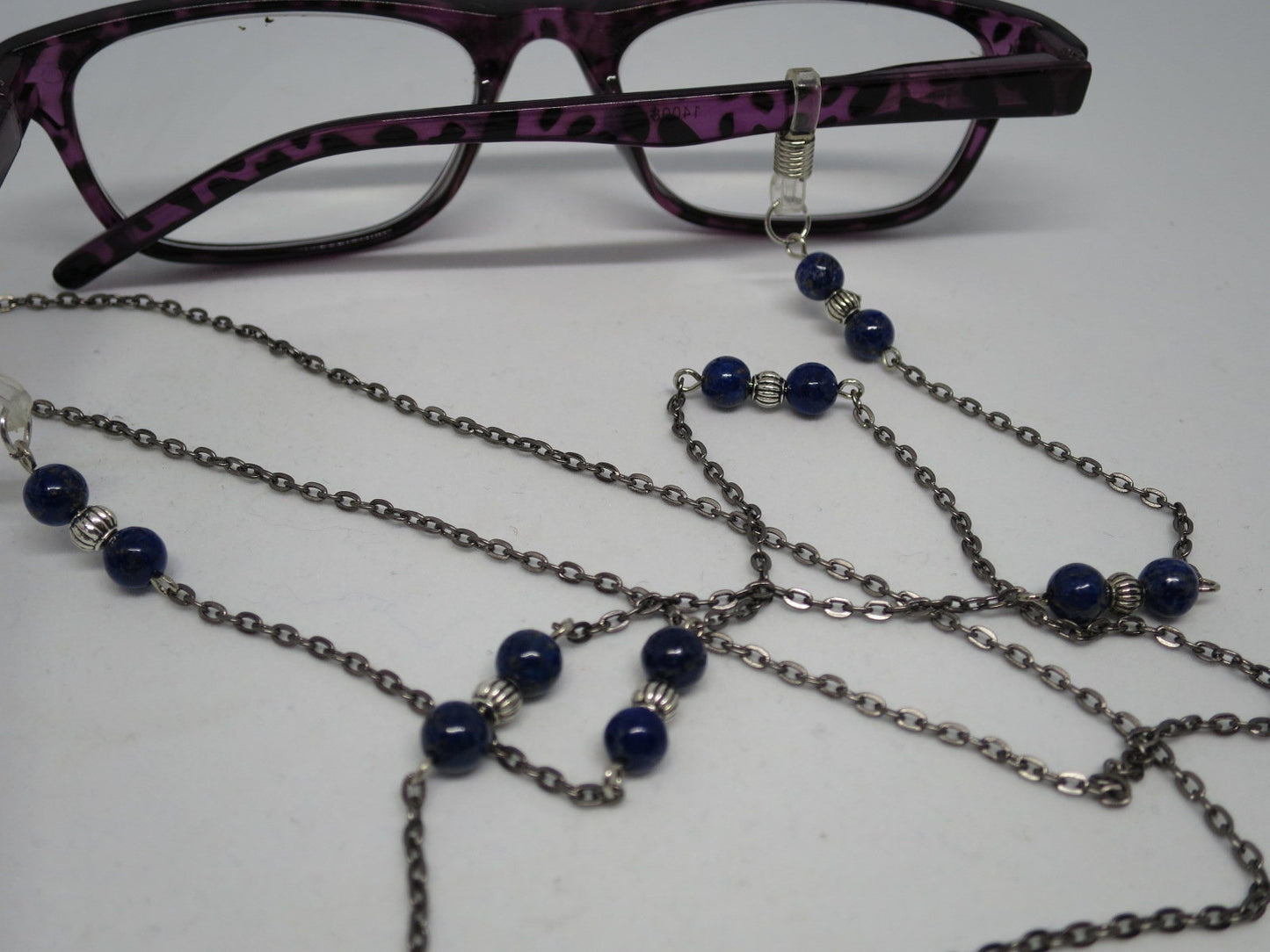 Lapis lazuli Eyeglass chain