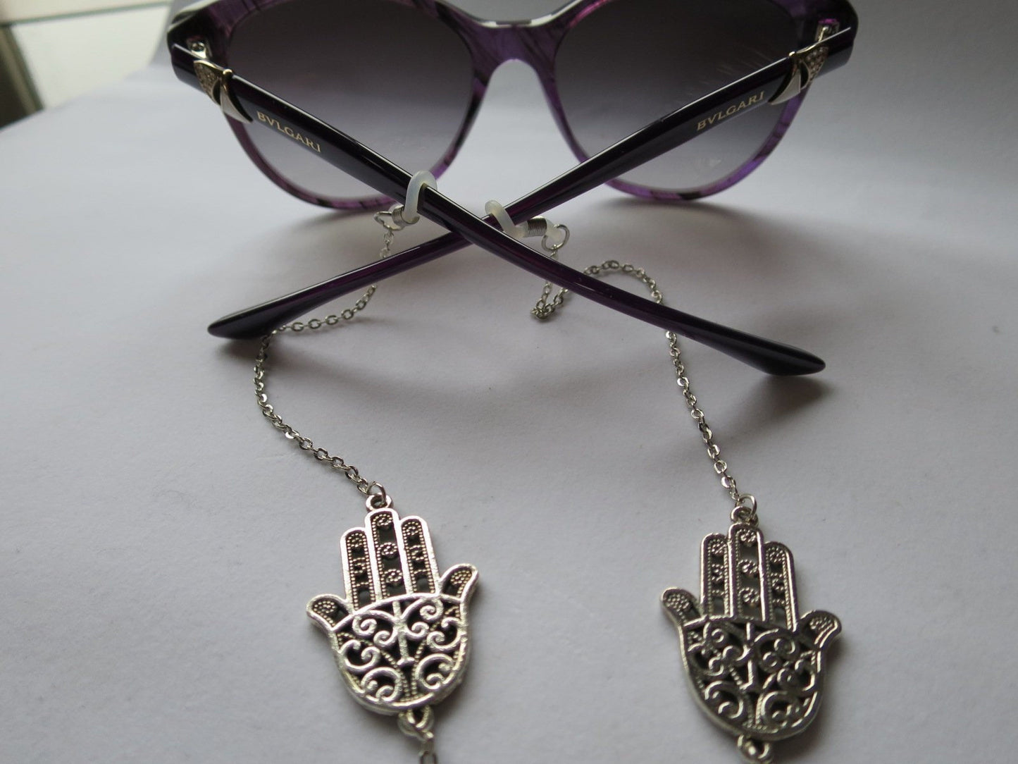 Fatima hand eyeglass chain for readers or sunglasses