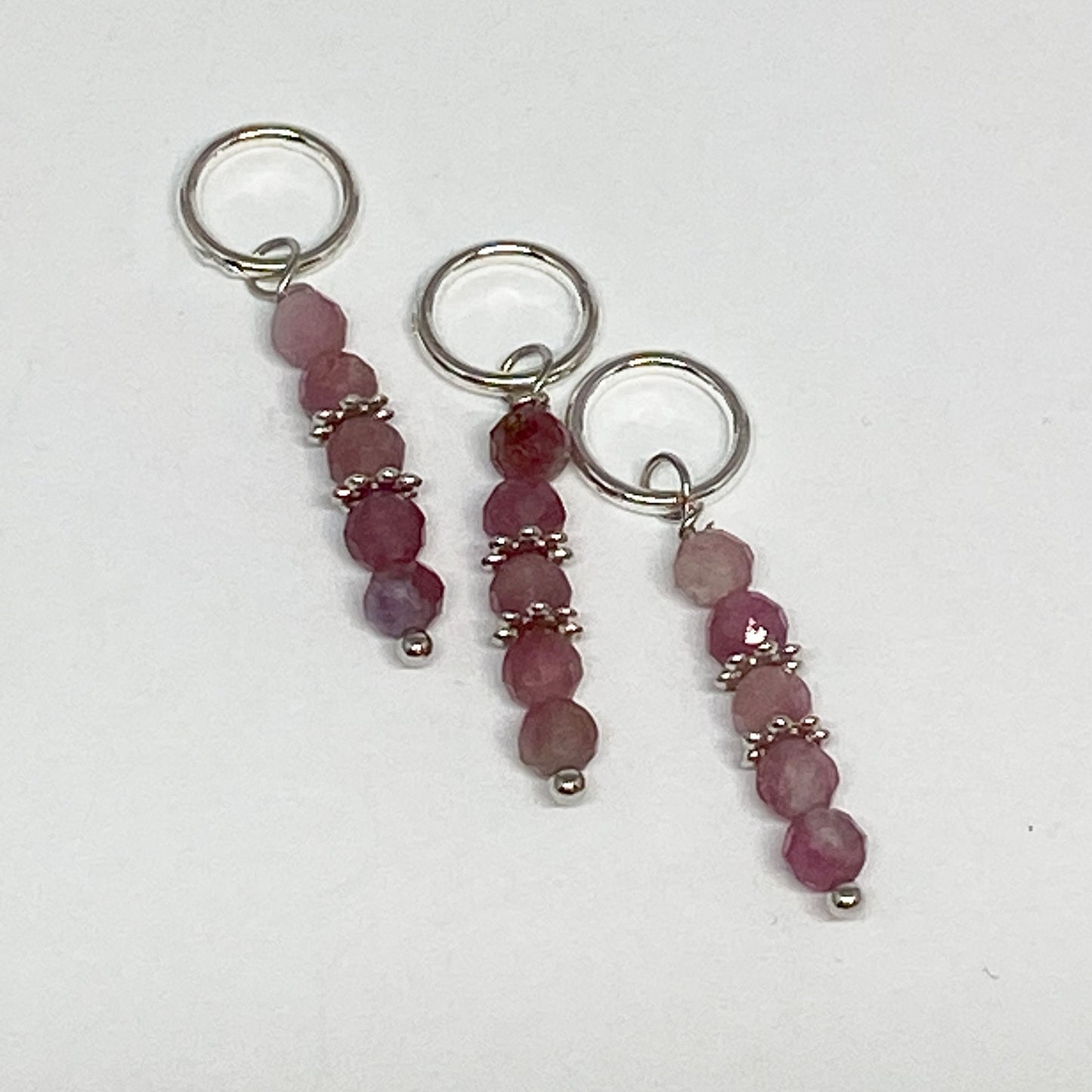 Tourmaline stitch markers for knitting