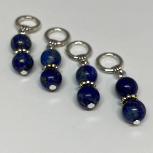 Lapis lazuli luxury stitch markers