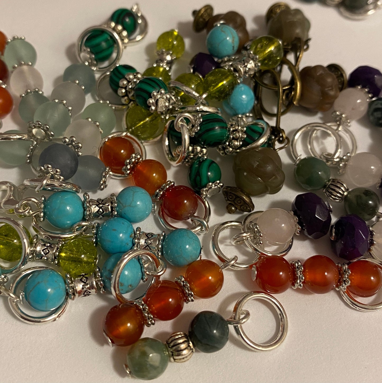 Starry night stitch markers