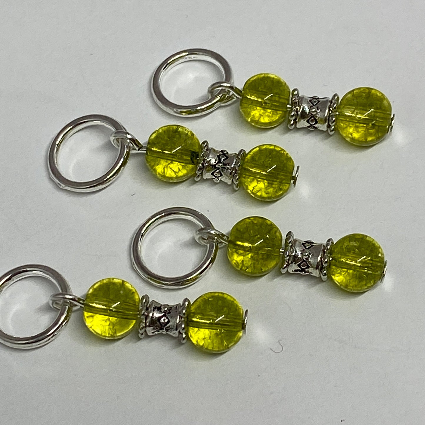 Peridot stitch markers