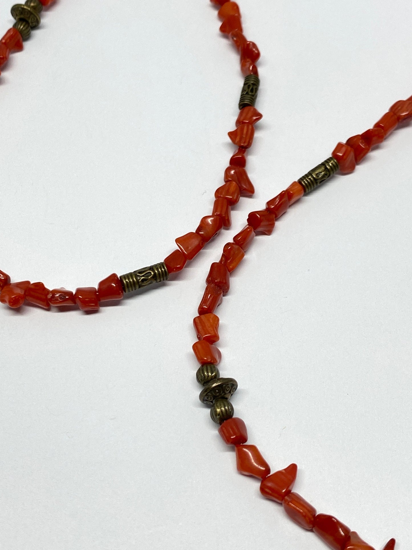 Red branch coral eyeglass chain