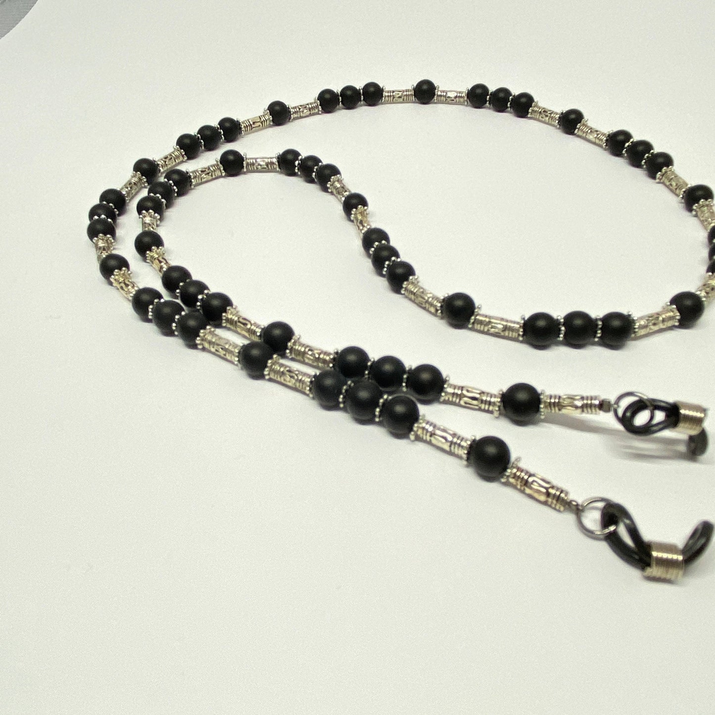 Onyx eyeglass chain