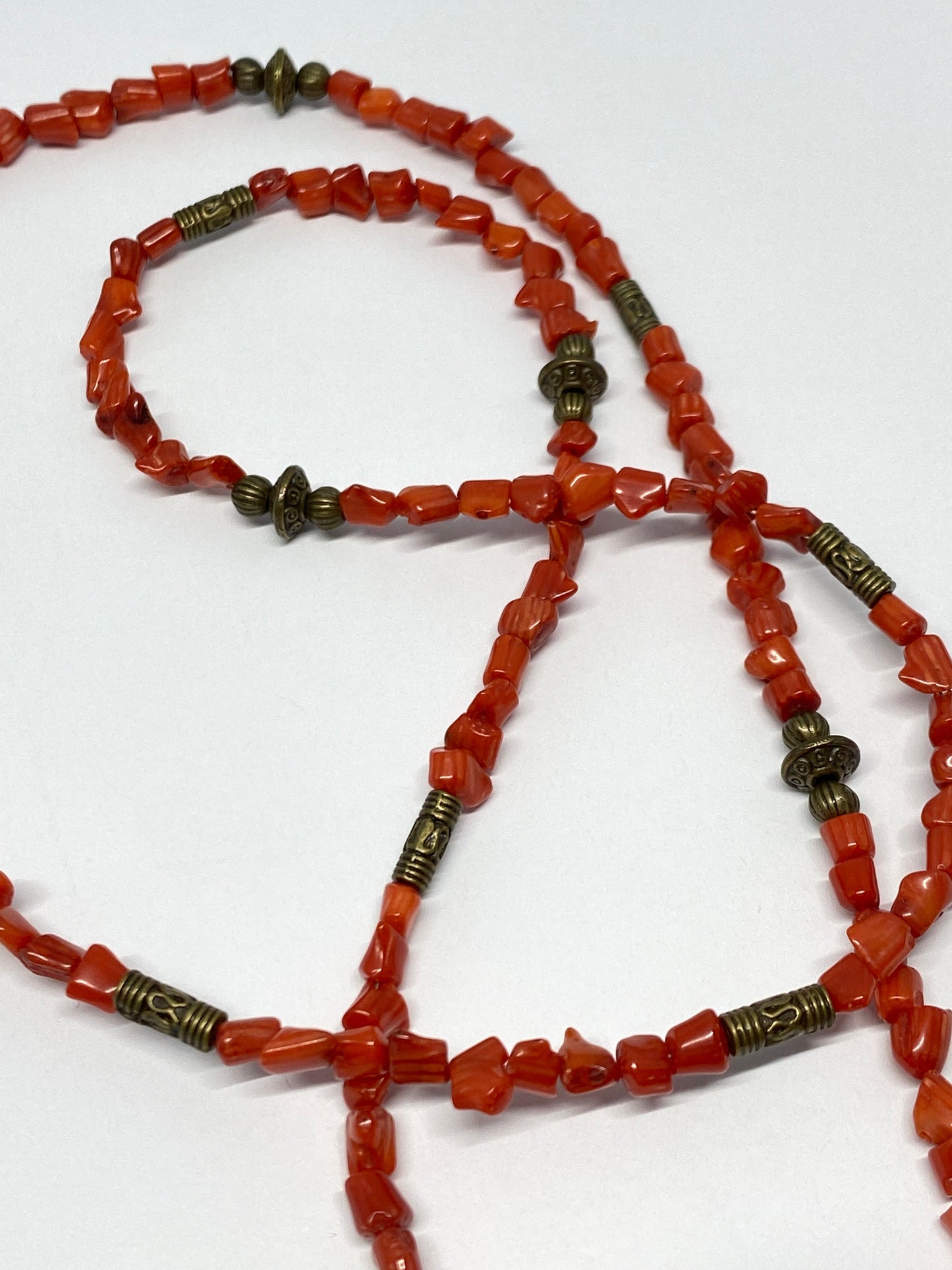 Red branch coral eyeglass chain