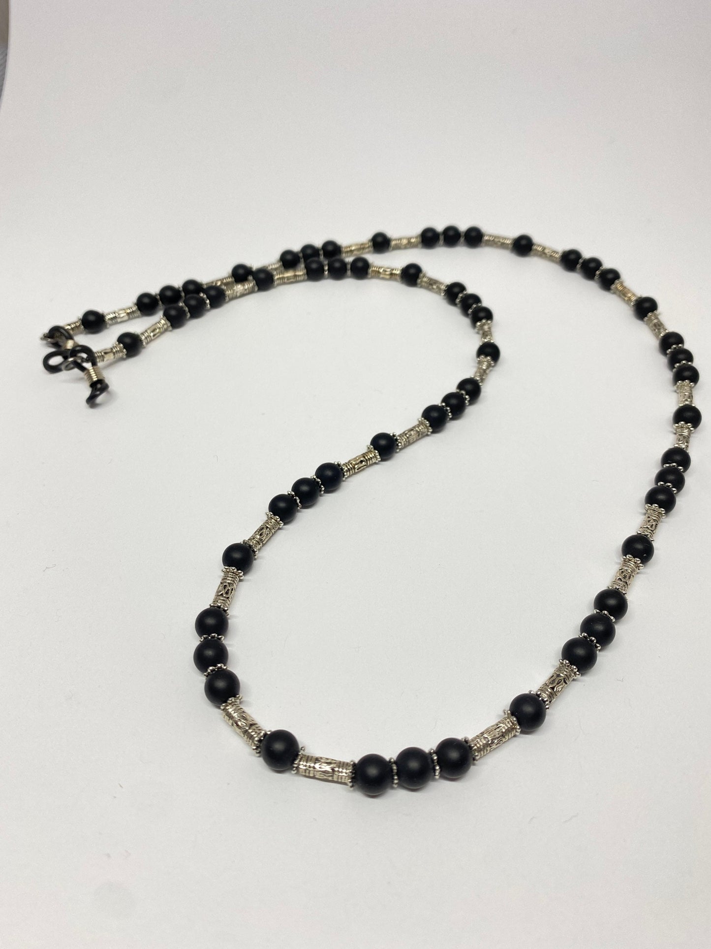Onyx eyeglass chain